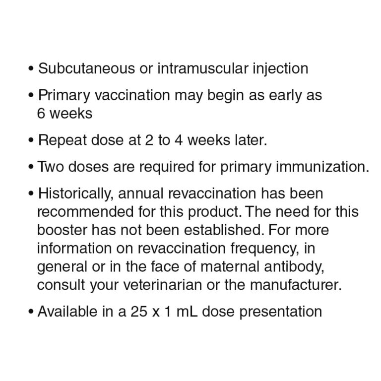 Nobivac 5-Way Vaccine Shots W/O Syringe